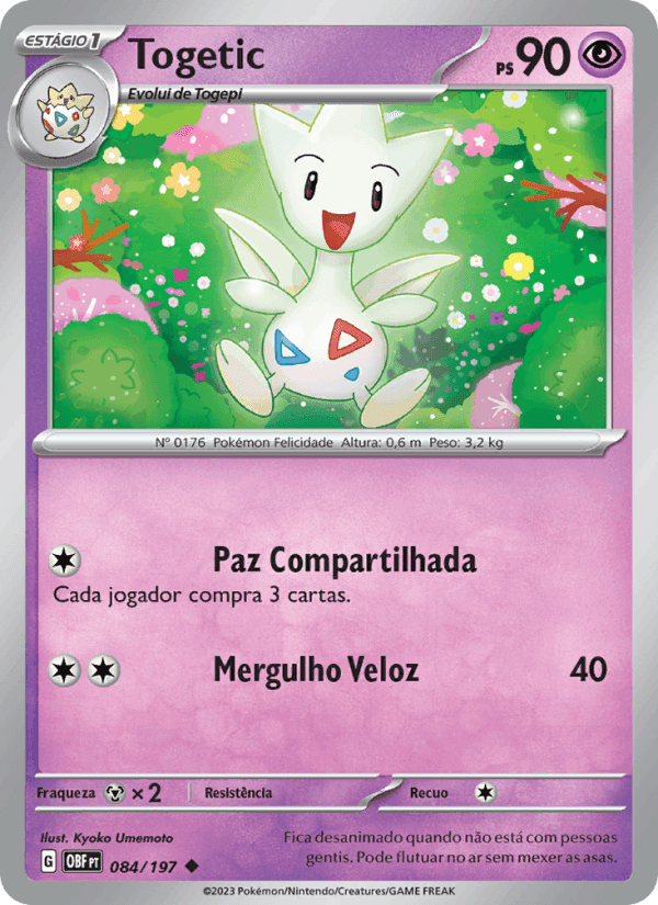 Togetic, carta 084 di Obsidiana em Chamas