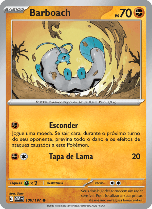 Barboach, card 108 from Obsidiana em Chamas