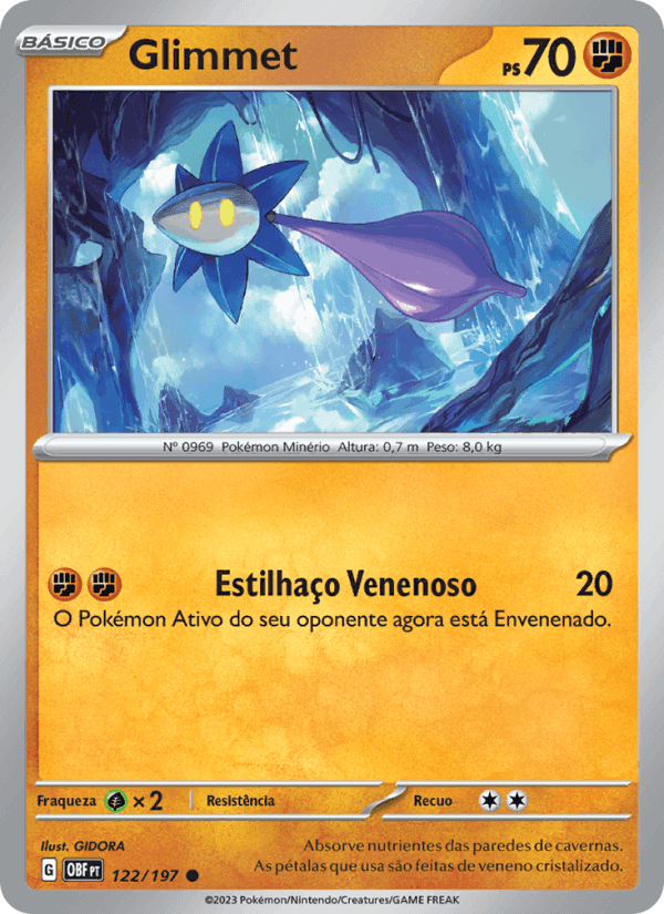 Glimmet, carta 122 di Obsidiana em Chamas