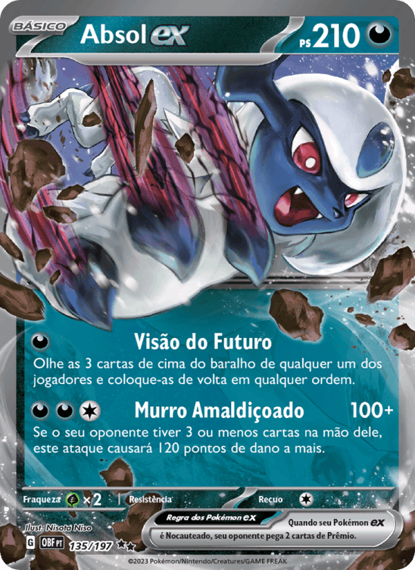 Absol ex, card 135 from Obsidiana em Chamas