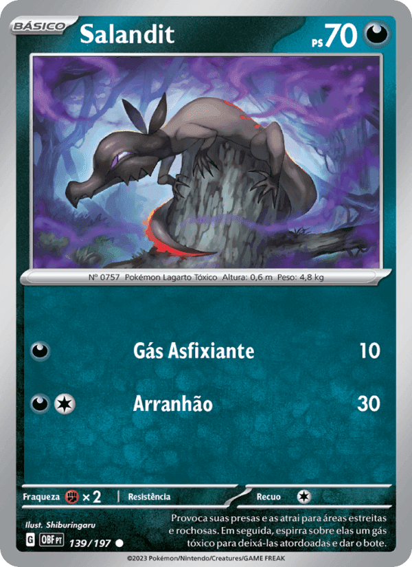 Salandit, card 139 from Obsidiana em Chamas
