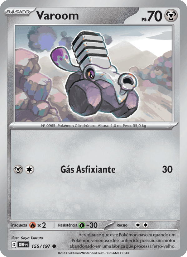 Varoom, carta 155 de Obsidiana em Chamas