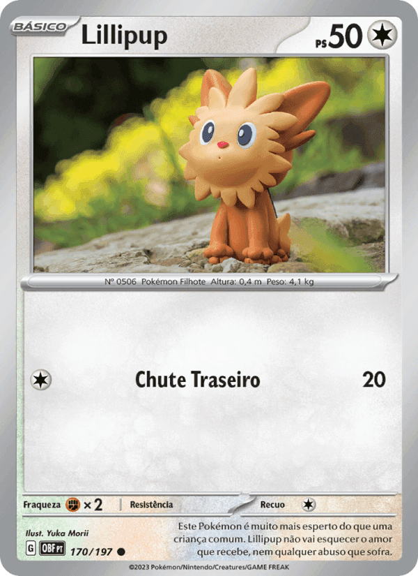Lillipup, card 170 from Obsidiana em Chamas