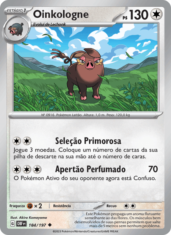 Oinkologne, card 184 from Obsidiana em Chamas