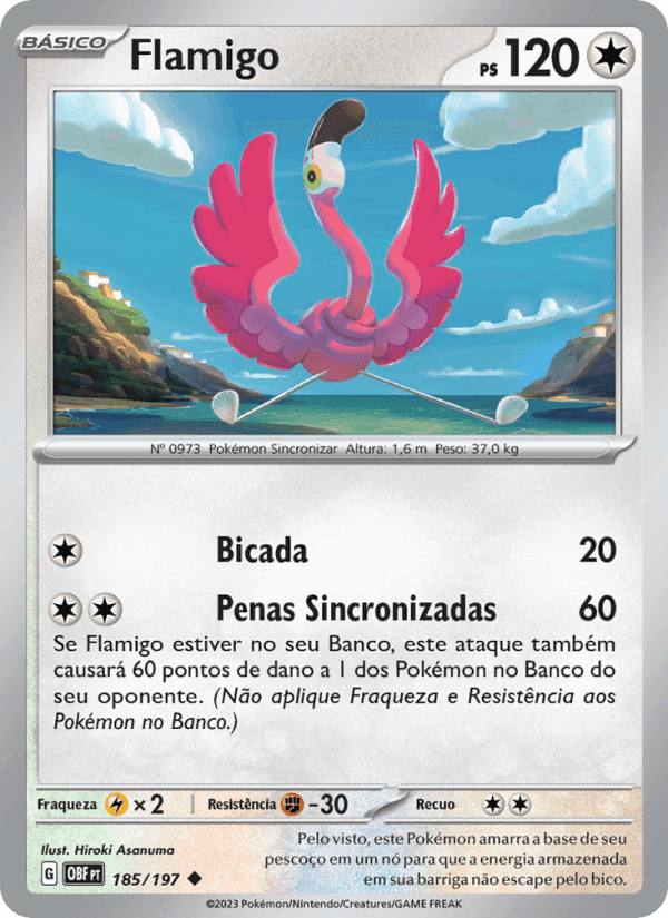 Flamigo, carta 185 di Obsidiana em Chamas