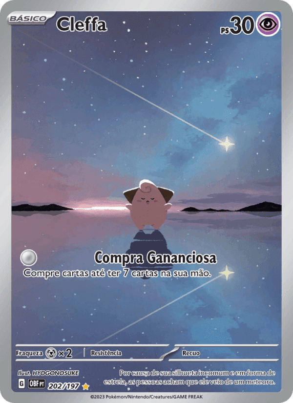 Cleffa, carta 202 de Obsidiana em Chamas