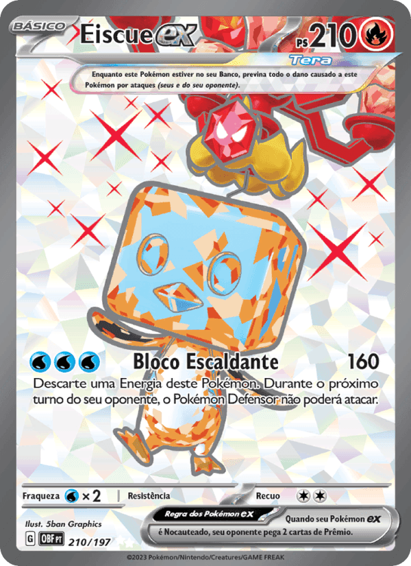 Eiscue ex, carta 210 de Obsidiana em Chamas