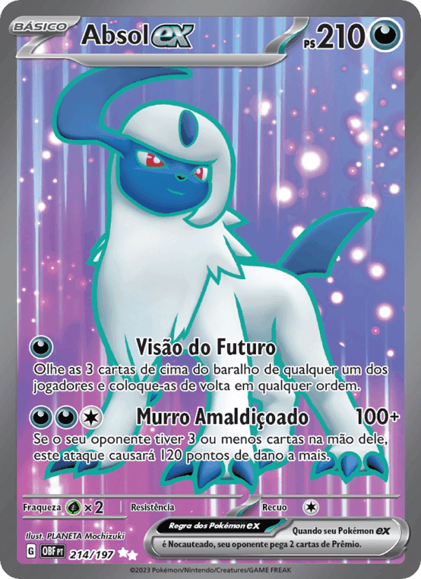 Absol ex, card 214 from Obsidiana em Chamas