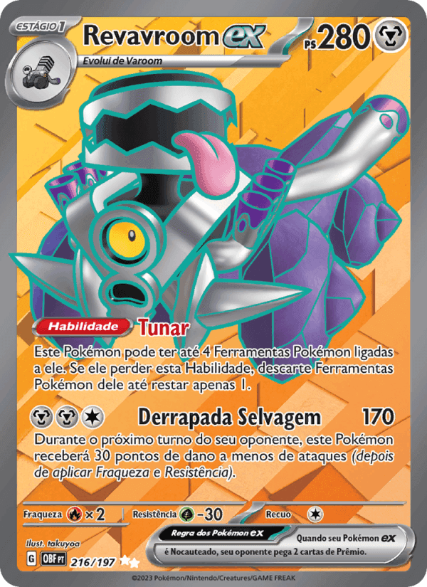 Revavroom ex, carta 216 de Obsidiana em Chamas