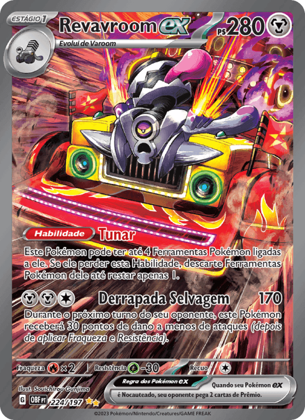 Revavroom ex, carte 224 de Obsidiana em Chamas