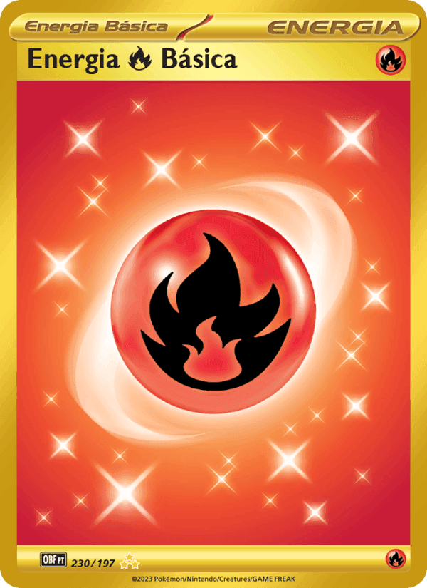 Energia Fire Básica, carta 230 de Obsidiana em Chamas