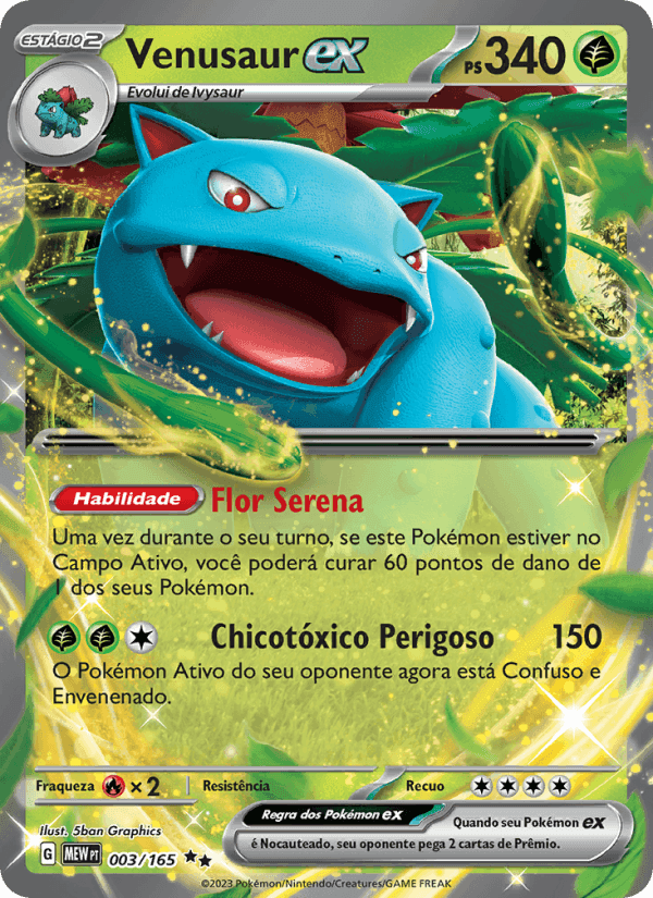Venusaur ex, carta 003 de 151