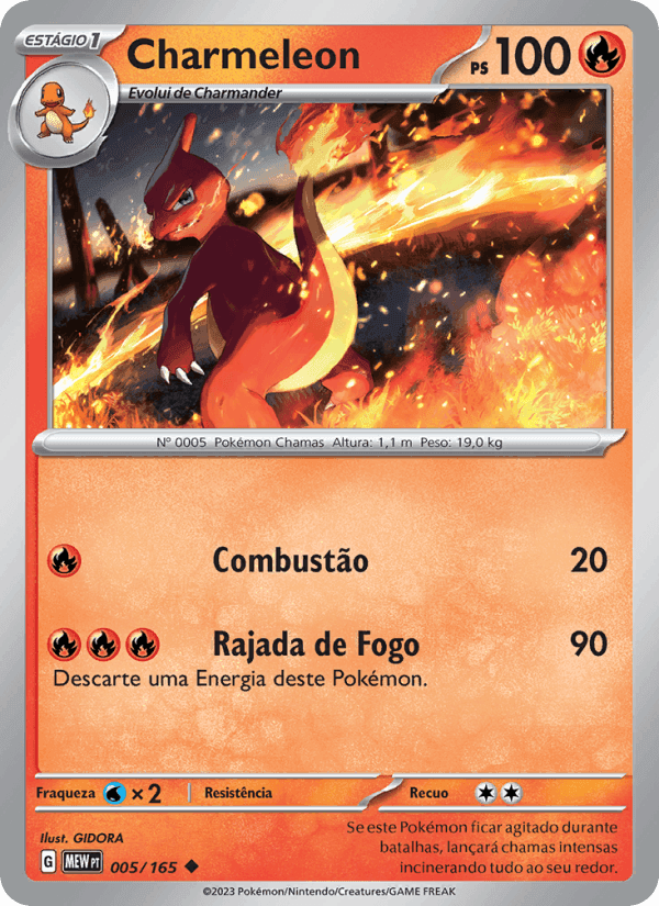 Charmeleon, carta 005 de 151