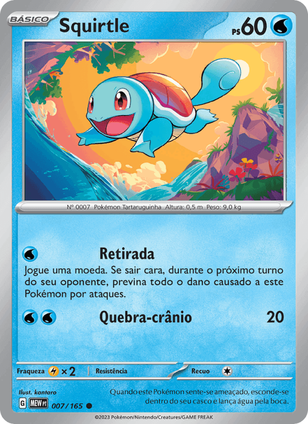 Squirtle, carta 007 de 151