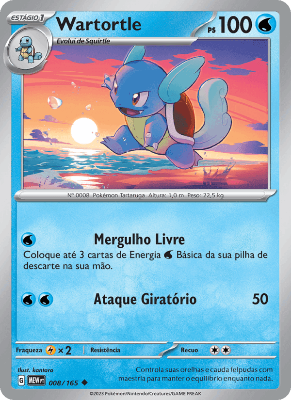 Wartortle, carta 008 de 151