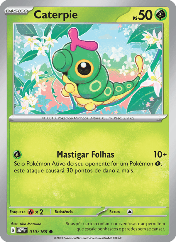 Caterpie, carta 010 de 151