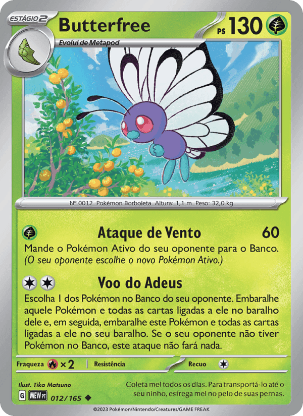 Butterfree, carta 012 de 151
