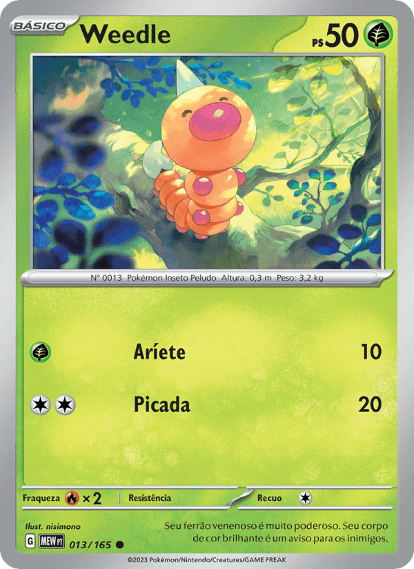 Weedle, carta 013 de 151