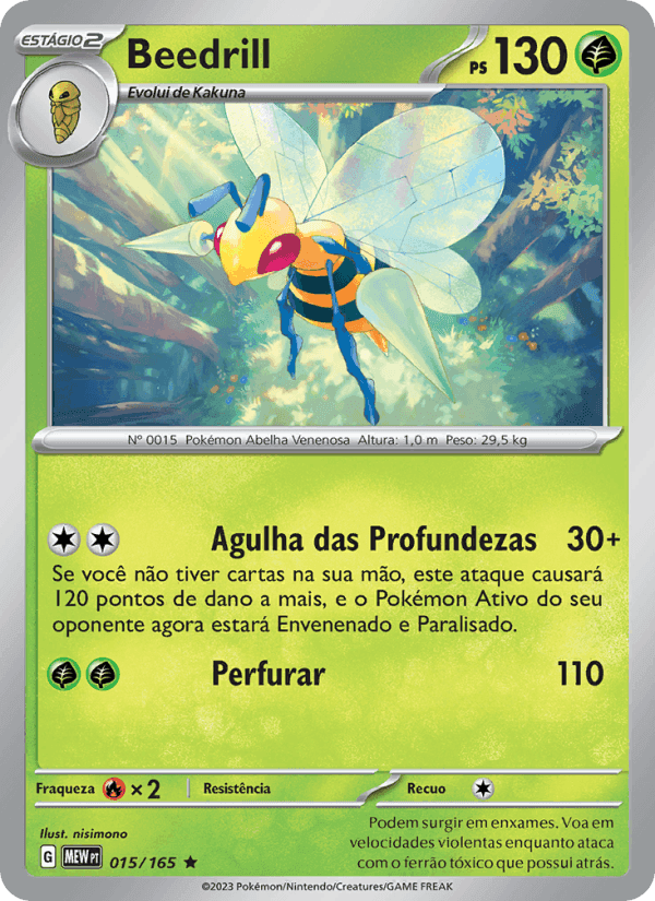 Beedrill, carta 015 de 151
