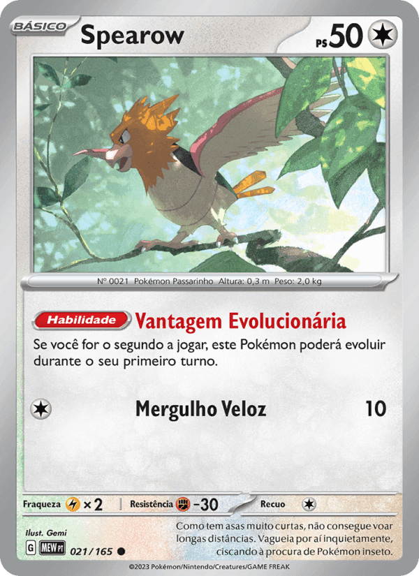 Spearow, carta 021 de 151