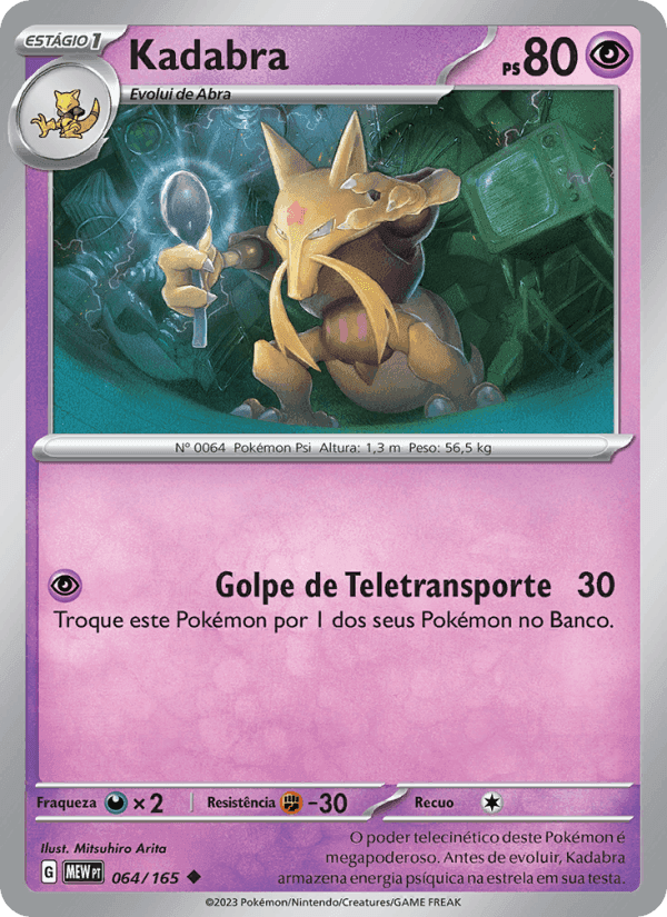 Kadabra, card 064 from 151