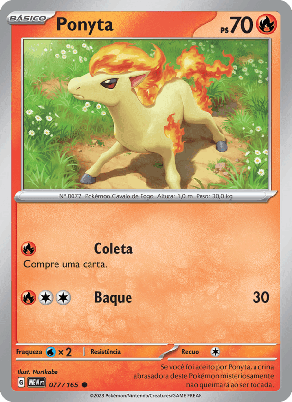 Ponyta, carta 077 di 151