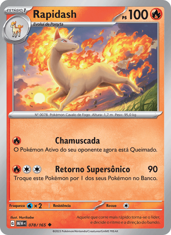 Rapidash, carta 078 de 151