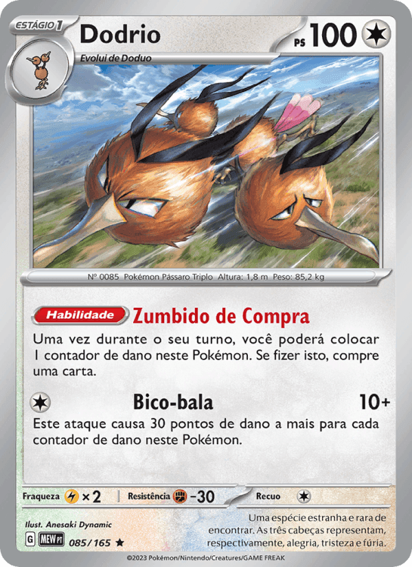 Dodrio, card 085 from 151