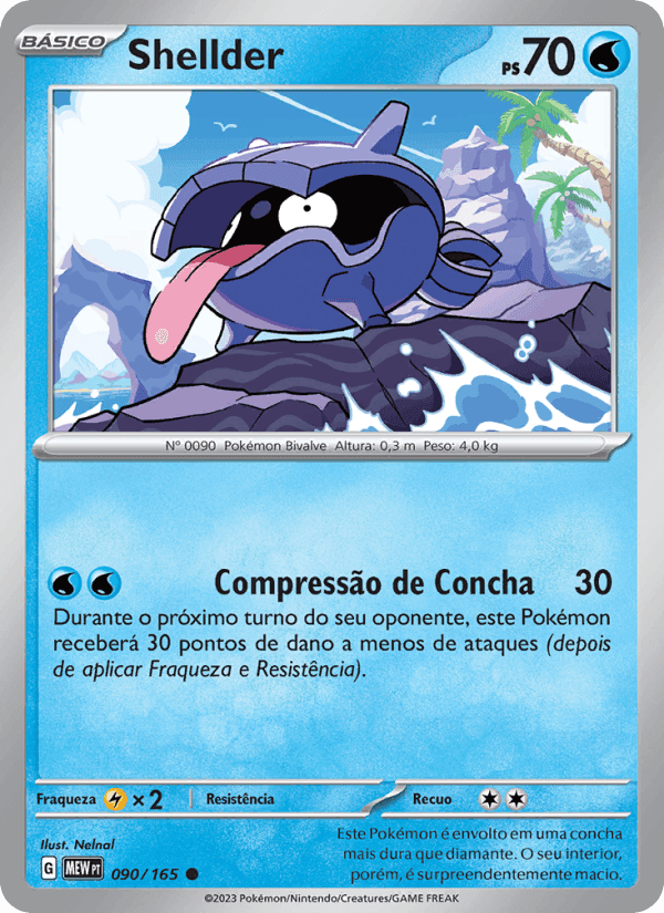 Shellder, card 090 from 151