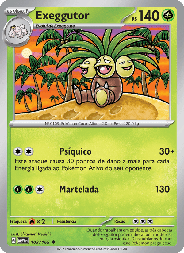 Exeggutor, carta 103 de 151
