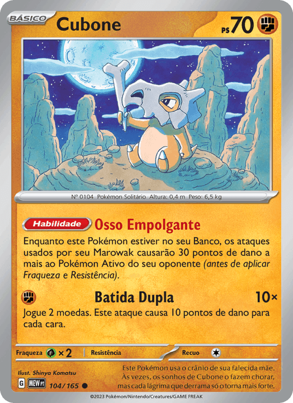 Cubone, carta 104 di 151