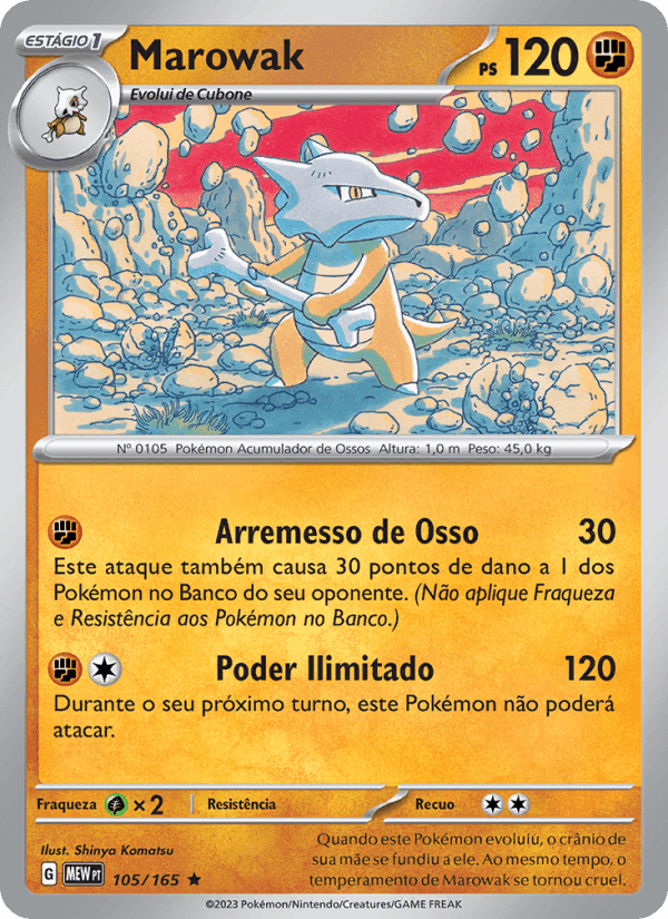 Marowak, carta 105 de 151