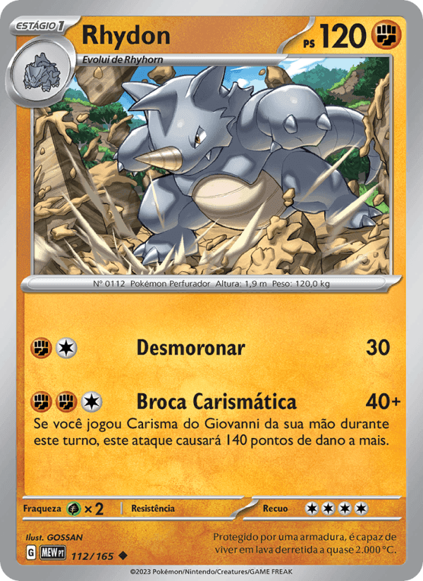 Rhydon, carta 112 de 151