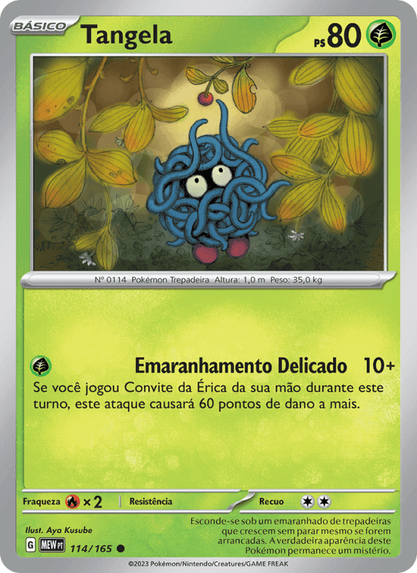Tangela, card 114 from 151
