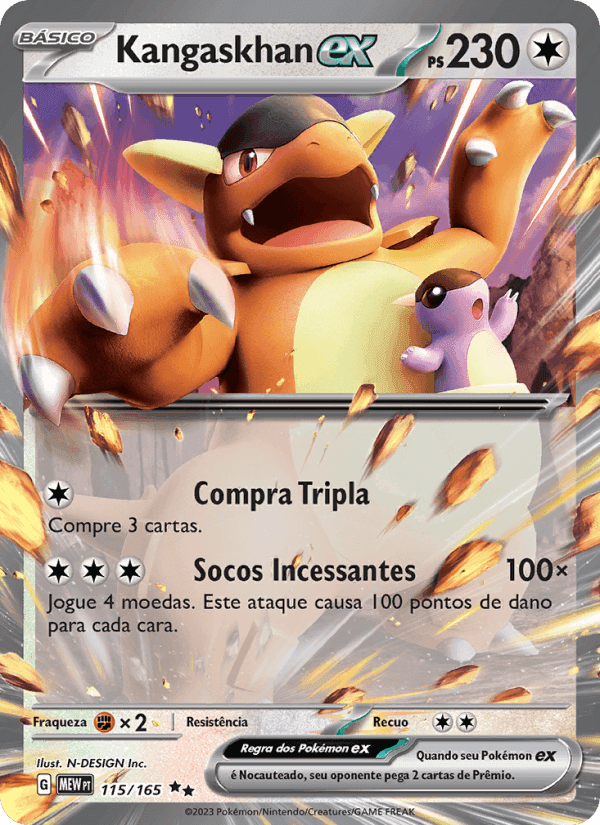 Kangaskhan ex, card 115 from 151