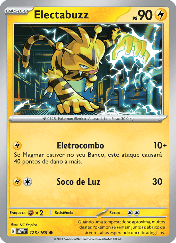 Electabuzz, card 125 from 151