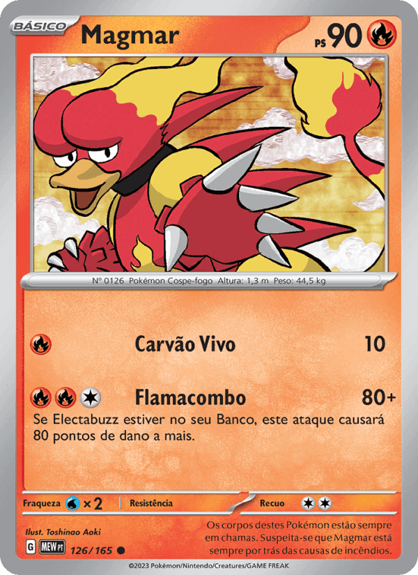 Magmar, card 126 from 151