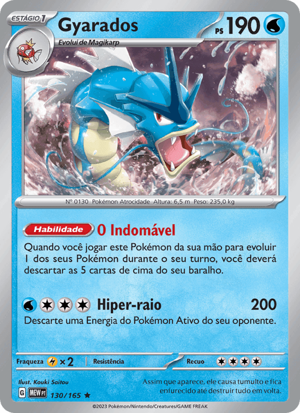Gyarados, card 130 from 151