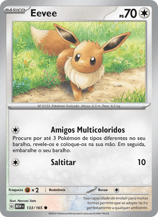 Eevee, carta 133 de 151