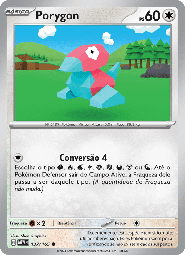 Porygon, carta 137 de 151