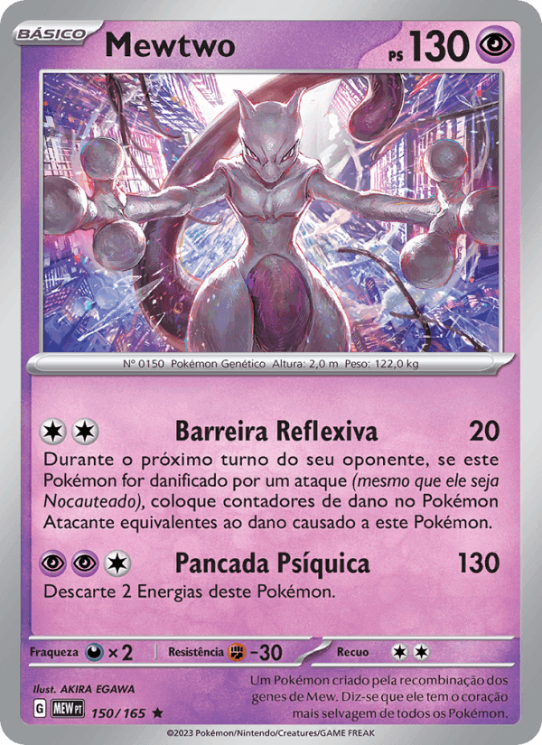 Mewtwo, carta 150 de 151
