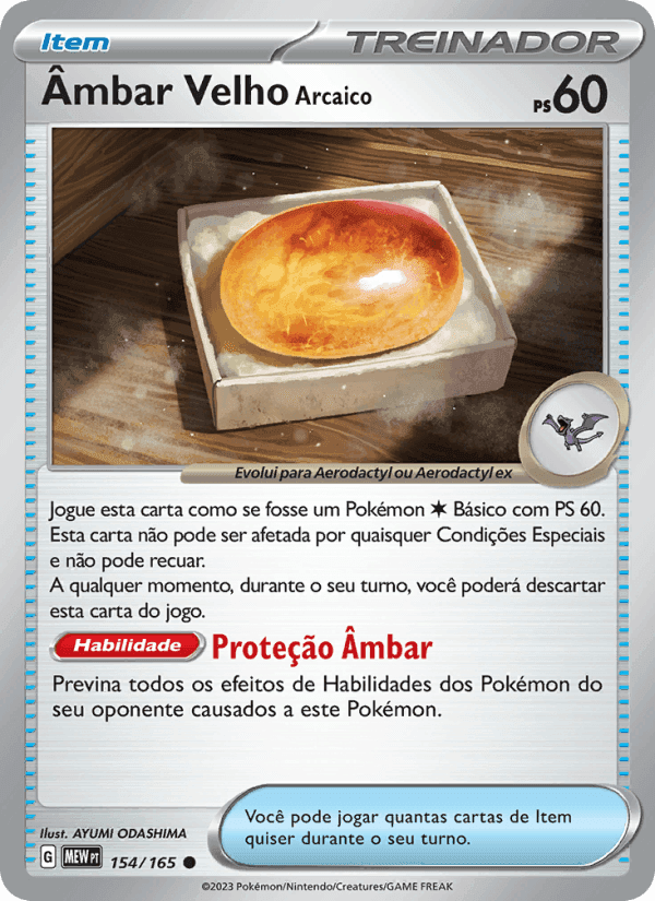 Âmbar Velho Arcaico, carta 154 de 151