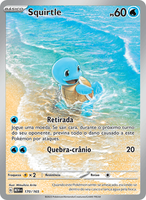 Squirtle, carta 170 de 151