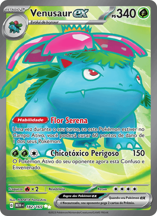 Venusaur ex, carte 182 de 151
