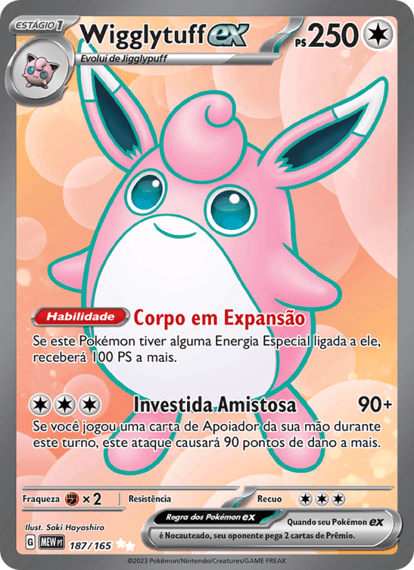 Wigglytuff ex, carta 187 di 151