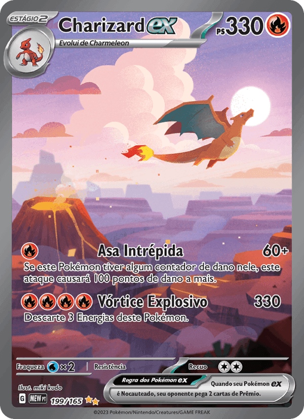 Charizard ex, carta 199 de 151