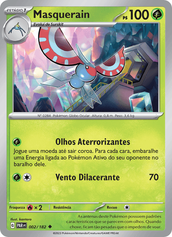 Masquerain, carte 002 de Fenda Paradoxal