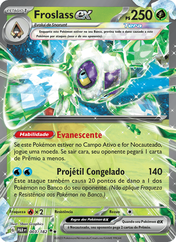 Froslass ex, carte 003 de Fenda Paradoxal
