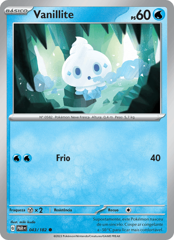 Vanillite, carte 043 de Fenda Paradoxal