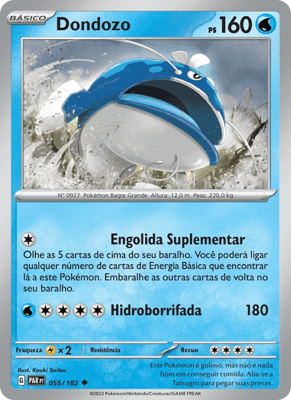 Dondozo, card 055 from Fenda Paradoxal